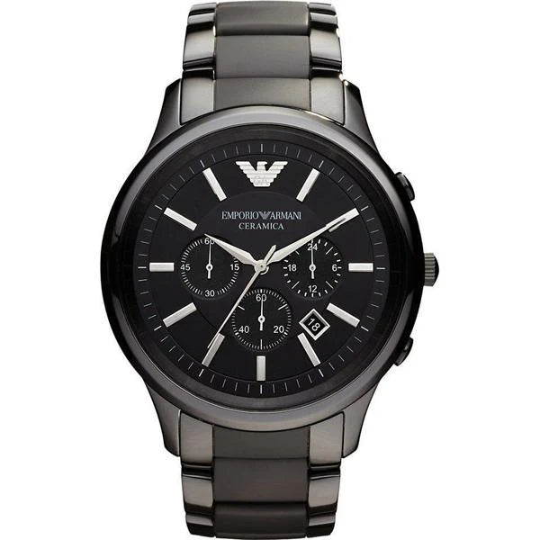 Emporio Armani - Ceramica Black Ceramic Black Dial Chronograph Quartz Watch AR1451