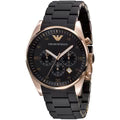 Emporio Armani - Sportivo Black Stainless Steel Chronograph Quartz Watch AR5905