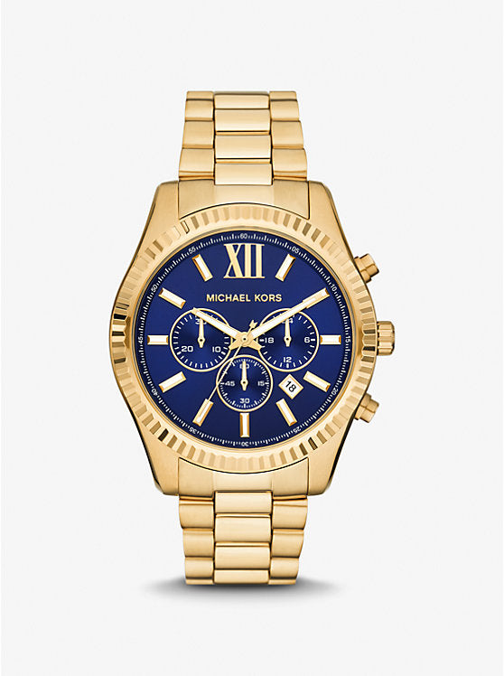Michael Kors Oversized Lexington Gold-Tone Watch - MK9153